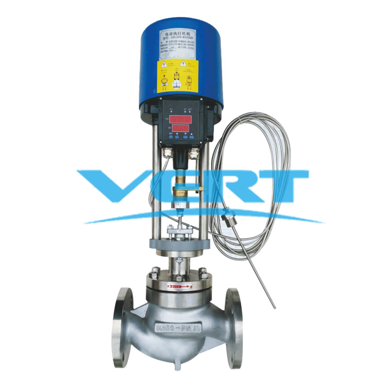 自力式(shi)電控溫度(du)調節閥